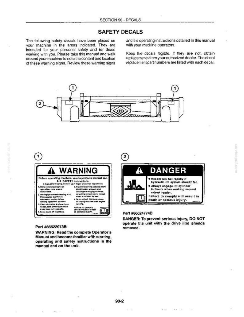 New Holland 2212, 2214, 2216, 2218, 2322, 2324, 2326, 2328 Windrow Forage Header Service Repair Workshop Manual | Instant PDF Download image 11