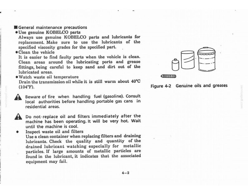 Kobelco SS60 Hydraulic Excavator Operator Owners Operation Manual | Instant PDF Download image 6