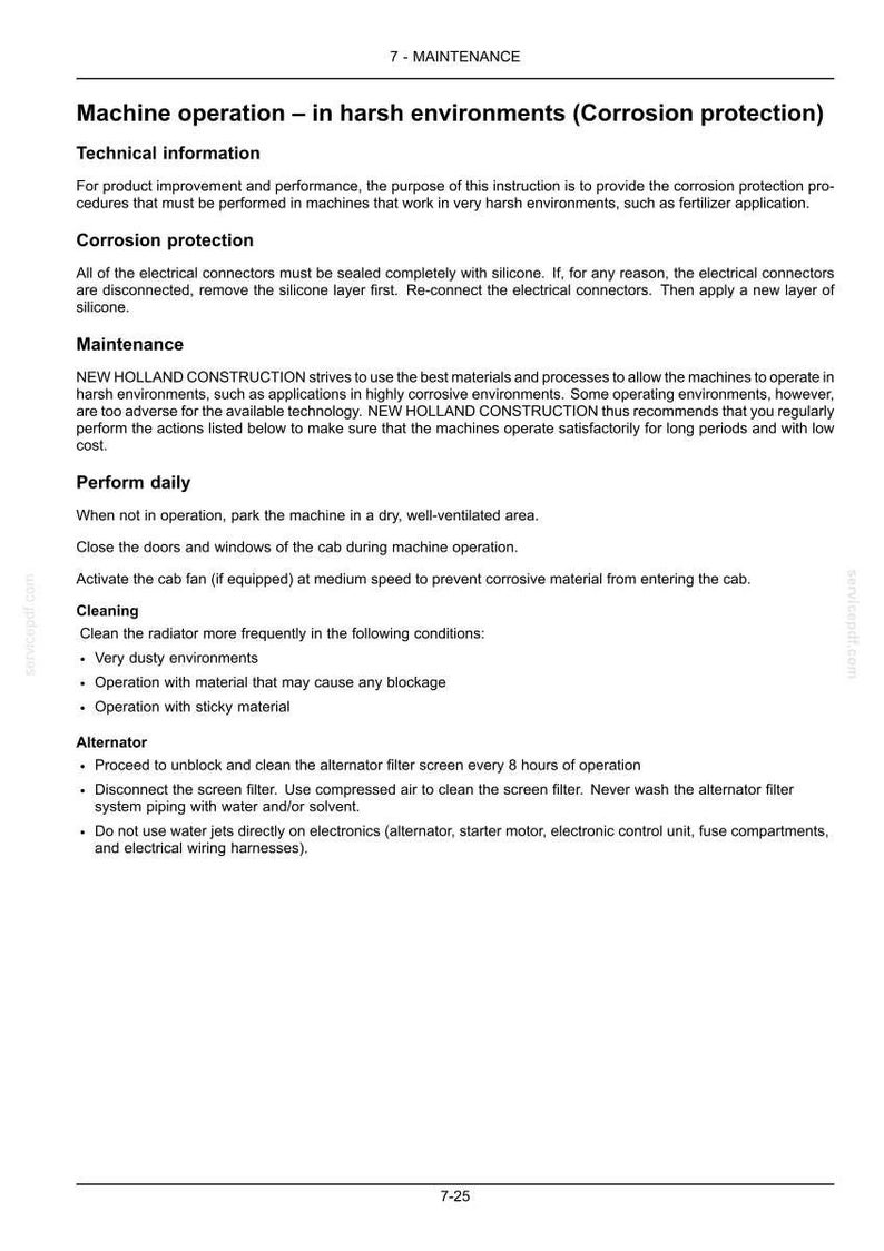New Holland W130B Wheel Loader Operator Owners Operation Manual Manual | Instant PDF Download image 8