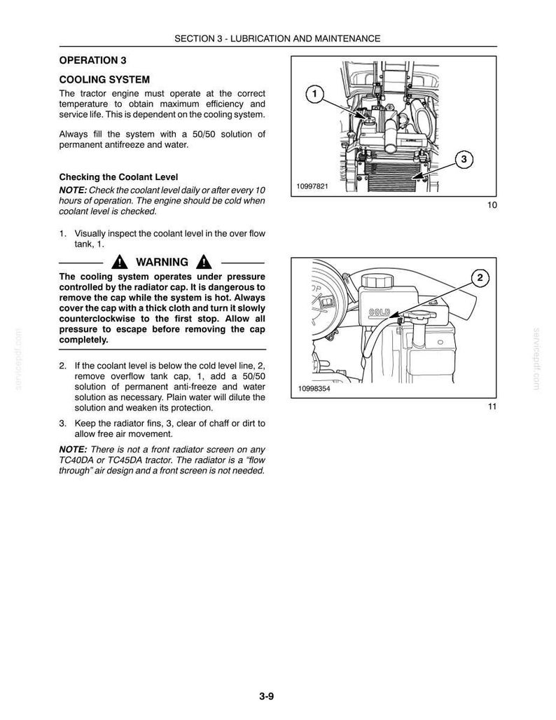 New Holland TC40DA, TC45DA Tractor Operator Owners Operation Manual | Instant PDF Download image 7