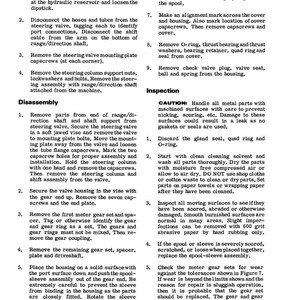 May include: A detailed technical manual page with instructions for removing and disassembling a machine component. The page includes numbered steps, diagrams, and safety warnings. The text is in black font on a white background.