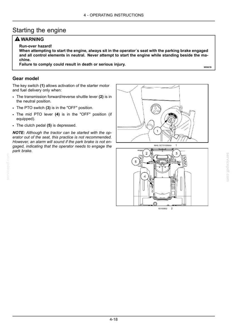 New Holland Boomer 33 & 37 Compact Tractor Operator Owners Operation Manual | Instant PDF Download image 7