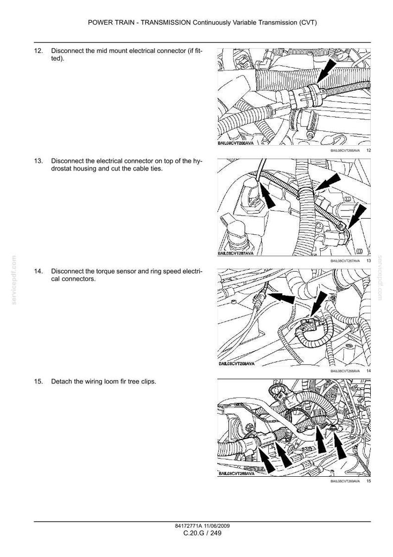 New Holland T7030, T7040, T7050, T7060, T7070 AutoCommand Cvt Tractor Service Repair Workshop Manual | Instant Pdf Download image 8