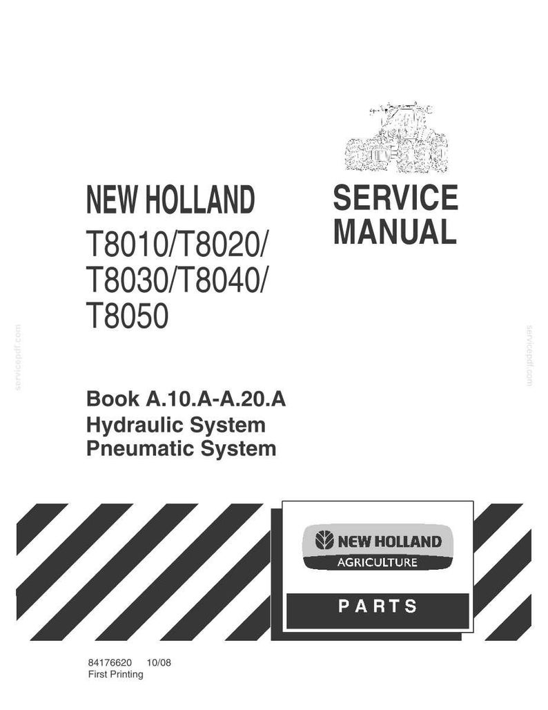 New Holland T8010, T8020, T8030, T8040, T8050 Tractor Service Repair Workshop Manual | Instant Pdf Download | Market: North America image 3