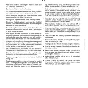 K&ouml;nnte beinhalten: Eine Seite aus einem Sicherheitsmanual mit dem Titel &bdquo;Sicherheitsregeln &ndash; Allgemeine Wartungssicherheit&ldquo; und einem Warnsymbol. Der Text enth&auml;lt Anweisungen zur sicheren Wartung von Maschinen.