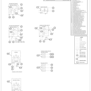 May include: A detailed hydraulic schematic for a CX210D LR excavator, featuring diagrams of circuits, valves, and components. Includes a legend and component key, with text labels and part numbers. The document is labeled 47961283EN - 2/2.