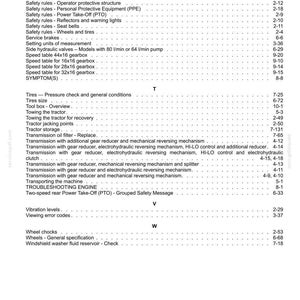 Instrukcja obsługi ciągnika New Holland T4.80v, T4.90v, T4.100v, T4.110V | Natychmiastowe pobranie pliku PDF zdjęcie 11