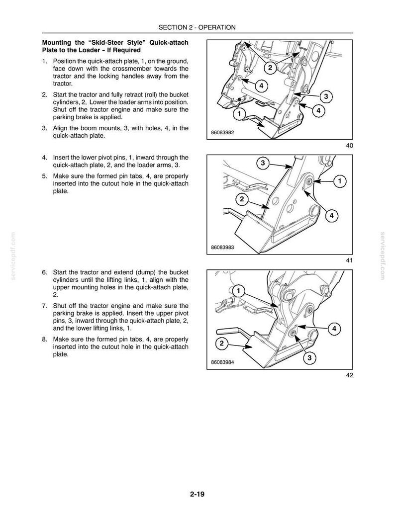 New Holland 810TL, 820TL Tractor Loader Backhoe Operator Owners Operation Manual | Instant PDF Download image 7