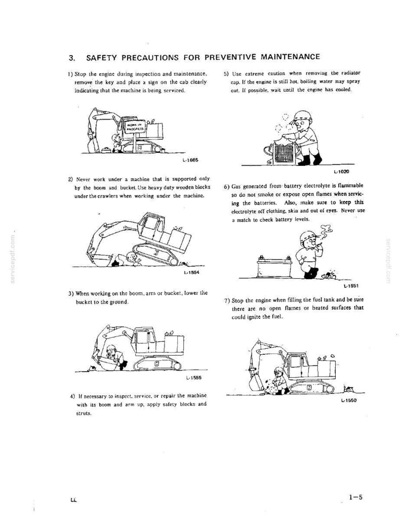 Kobelco MD140BLC Hydraulic Excavator Operator Owners Operation Manual | Instant PDF Download imagem 3