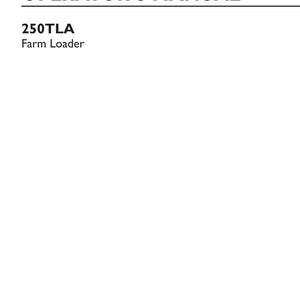 May include: An original operator's manual for a 250TLA farm loader. The white cover features black text reading ORIGINAL INSTRUCTIONS, OPERATOR'S MANUAL, 250TLA Farm Loader, part number 48077338, 2nd edition English, November 2016, and New Holland Agriculture.
