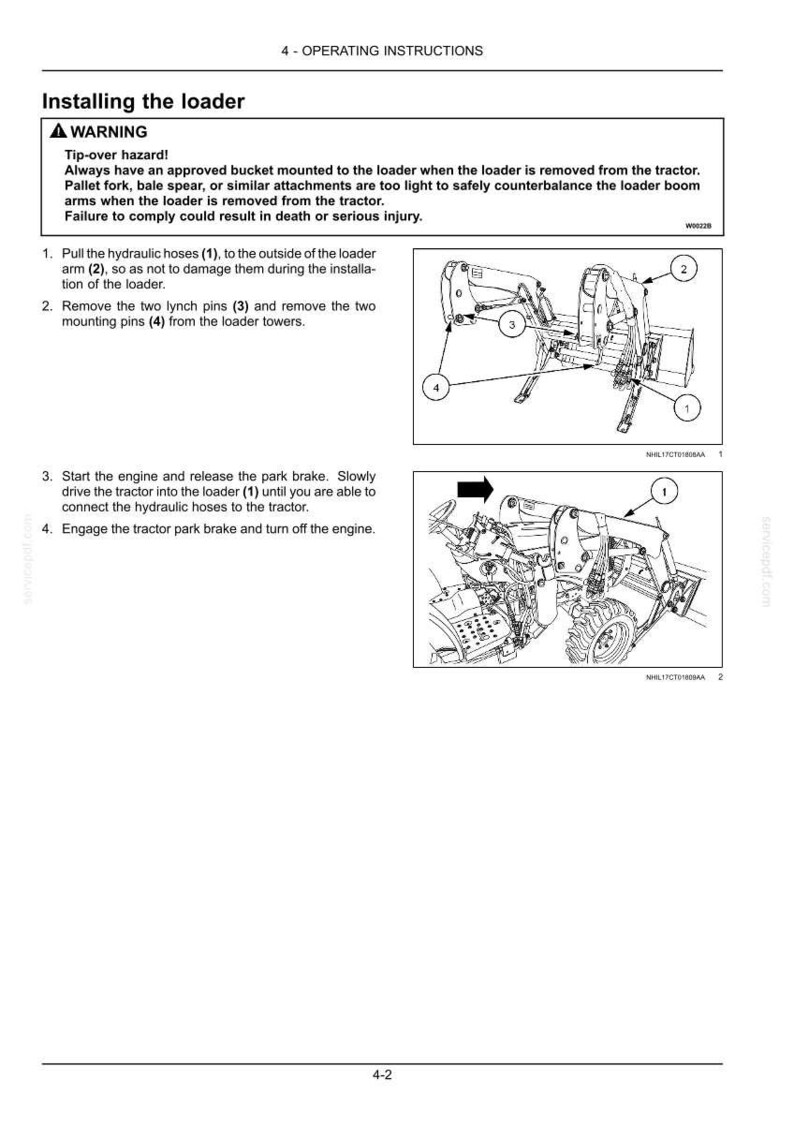 New Holland 200LC Loader Operator Owners Operation Manual | Instant PDF Download image 6