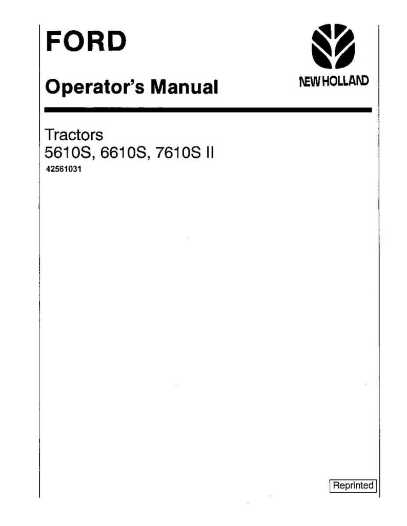 Manual de operación y mantenimiento del tractor New Holland 5610s, 6610s, 7610S II / Descarga instantánea en PDF imagen 3
