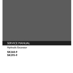 Manual de servicio y reparación para excavadoras hidráulicas Kobelco SK260-9 y SK295-9 / Descarga instantánea en PDF imagen 3
