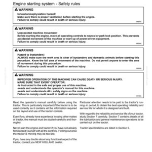 New Holland T4.75v, T4.85v, T4.95v, T4.105V Tractor Operator Owners Operation Manual | Instant PDF Download image 6