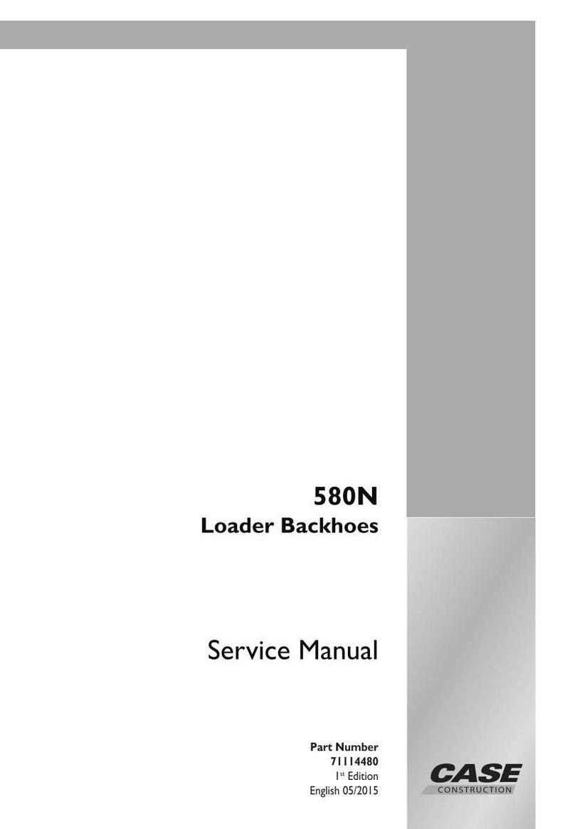 Case Construction 580N Loader Backhoes Service Manual PDF - Etsy