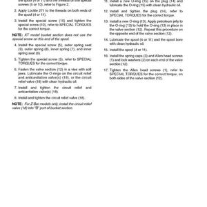 May include: Assembly instructions for part number 8005-8. The document includes numbered steps for assembling various components, such as spools, screws, springs, and O-rings. The text is in black font on a white background.