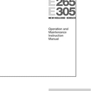 New Holland E265, E305 Raupenbagger Fahrer Besitzer Bedienungsanleitung | Sofort PDF Download Bild 3