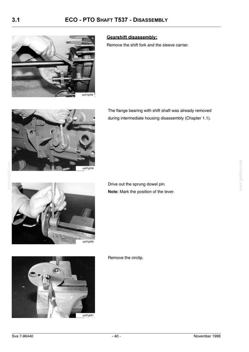 Steyr M968, M975 Tractor Service Repair Workshop Manual Service Manual | Instant PDF Download image 3