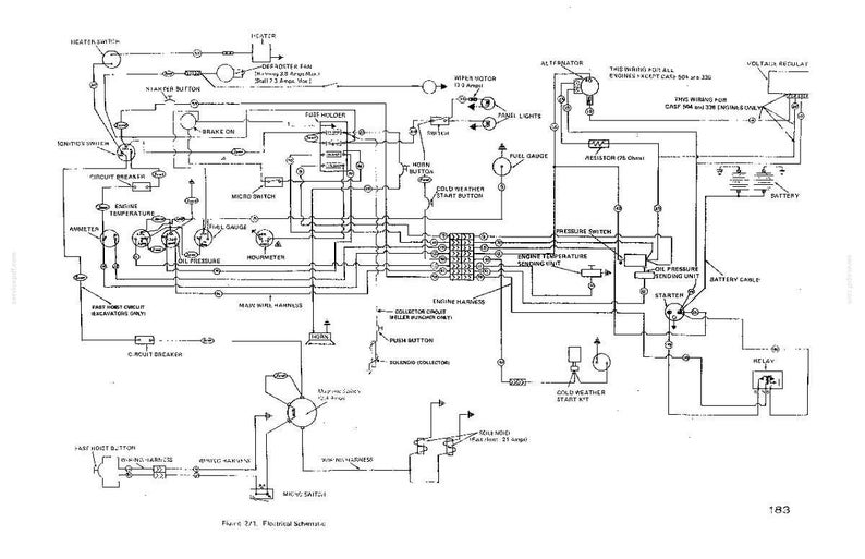 May include: A detailed black and white electrical schematic diagram with various components labeled, including switches, gauges, and wiring. The diagram includes text such as "Engine Temperature" and "Fuel Gauge".