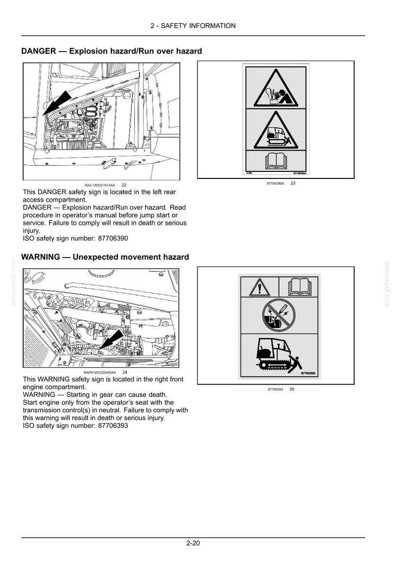 New Holland D150C Tier 2 Crawler Dozer Operator Owners Operation Manual | Instant PDF Download image 4