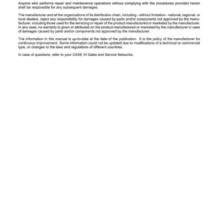 May include: A white page from a manual with the title "Foreword - Important notice regarding equipment servicing." The text details service instructions, warranty information, and manufacturer responsibilities. The date at the bottom is 06/03/2014.
