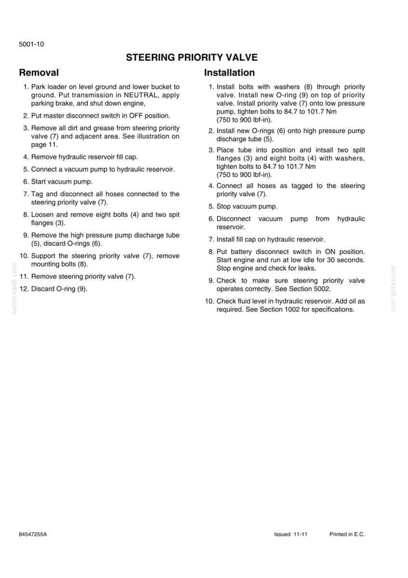 New Holland W270C, W300C Wheel Loader Service Repair Workshop Manual | Instant PDF Download image 8