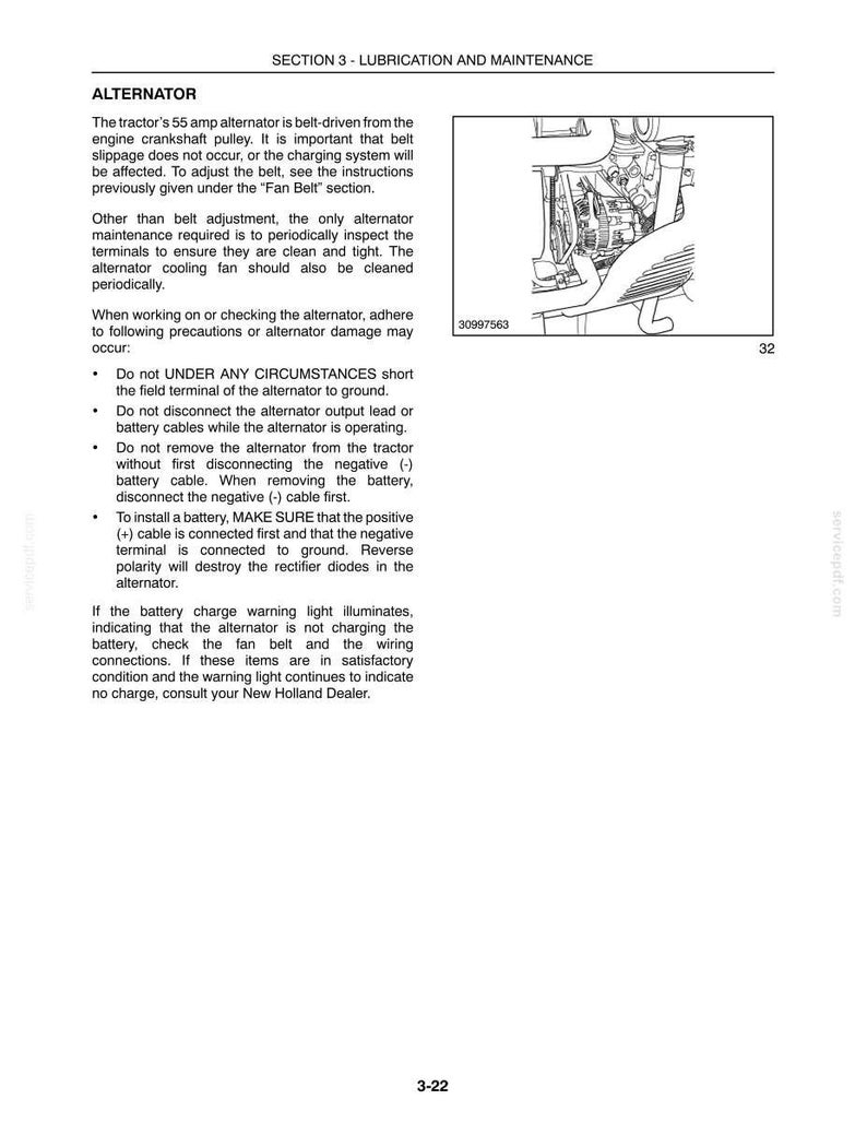 New Holland Boomer 3040, 3045 Tractor Operator Owners Operation Manual | Instant PDF Download image 8