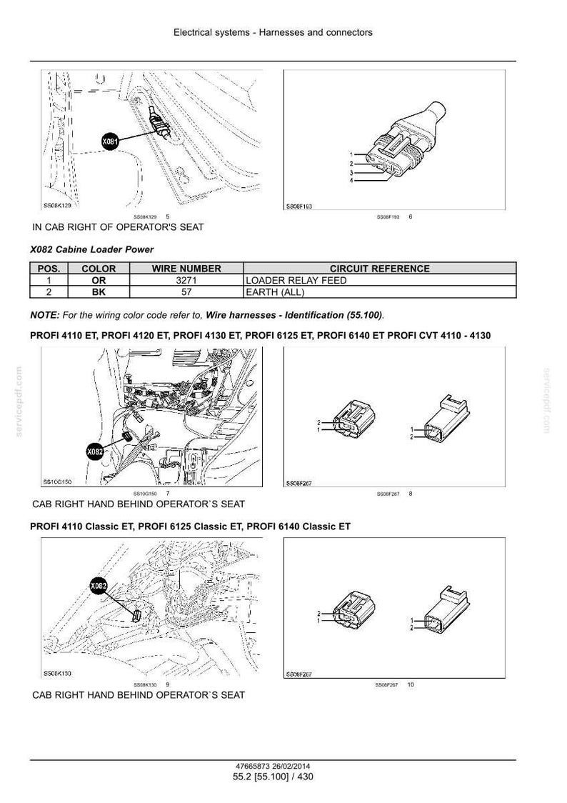 Steyr Profi 4110 Et, 4120 Et, 4130 Et, 6125 Et, 6140 Et/Classic Et, Cvt 4110, CVT 4120, CVT 4130 Tractor Service Manual | PDF Download image 8