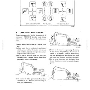 Kobelco MD240B LC Hydraulic Excavator Operator Owners Operation Manual | Instant PDF Download image 4