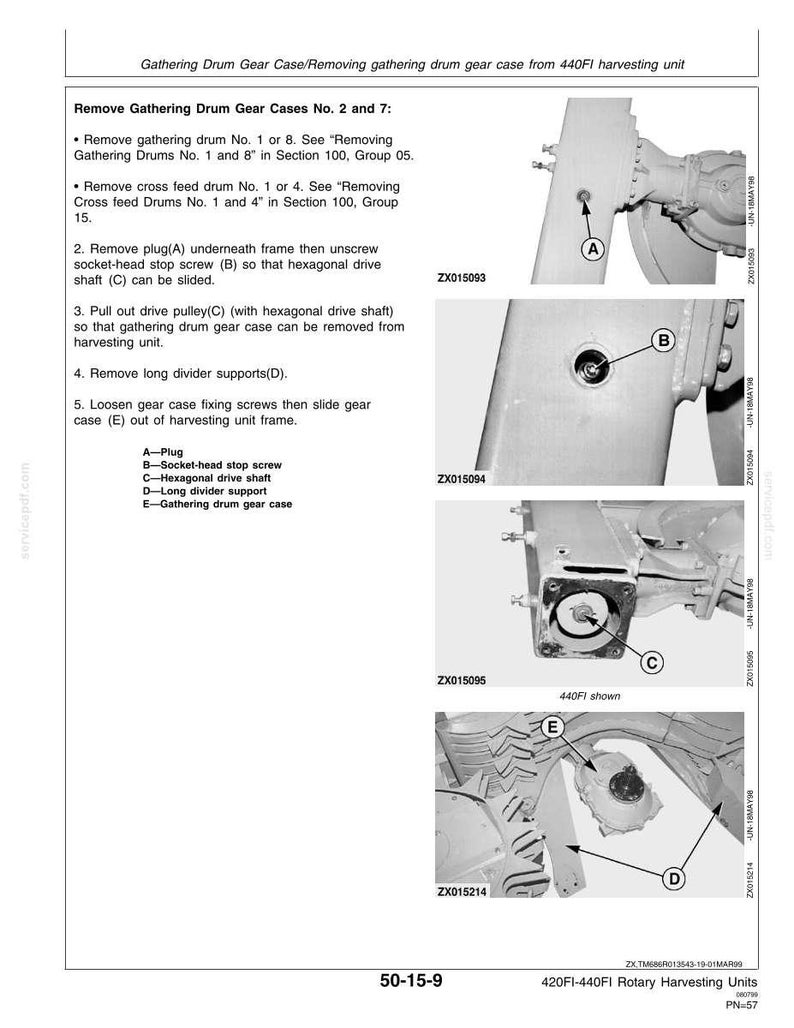 New Holland 420FI, 440FI Rotary Harvesting Header Service Repair Workshop Manual | Instant PDF Download image 5