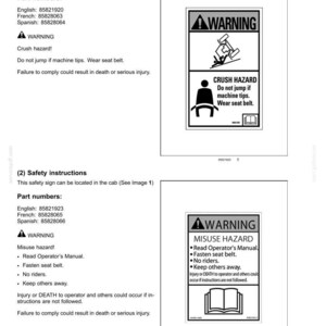 New Holland B95c, B95c Tc, B110C Tier 4B (final) Tractor Loader Backhoe Operator Owners Operation Manual | Instant PDF Download image 4