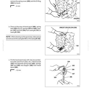 Pode incluir: Diagrama de um conjunto de v&aacute;lvula de controle com instru&ccedil;&otilde;es detalhadas. Inclui ilustra&ccedil;&otilde;es de afrouxamento de parafusos, remo&ccedil;&atilde;o de tampas e desmontagem de componentes. As medidas s&atilde;o fornecidas em mil&iacute;metros. Ilustra&ccedil;&atilde;o t&eacute;cnica.
