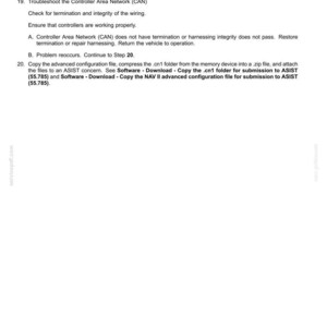 May include: A white document titled "Electrical systems - FAULT CODES" with troubleshooting steps for vehicle electrical systems. Includes instructions for the Universal Control Module (UCM) and Controller Area Network (CAN).