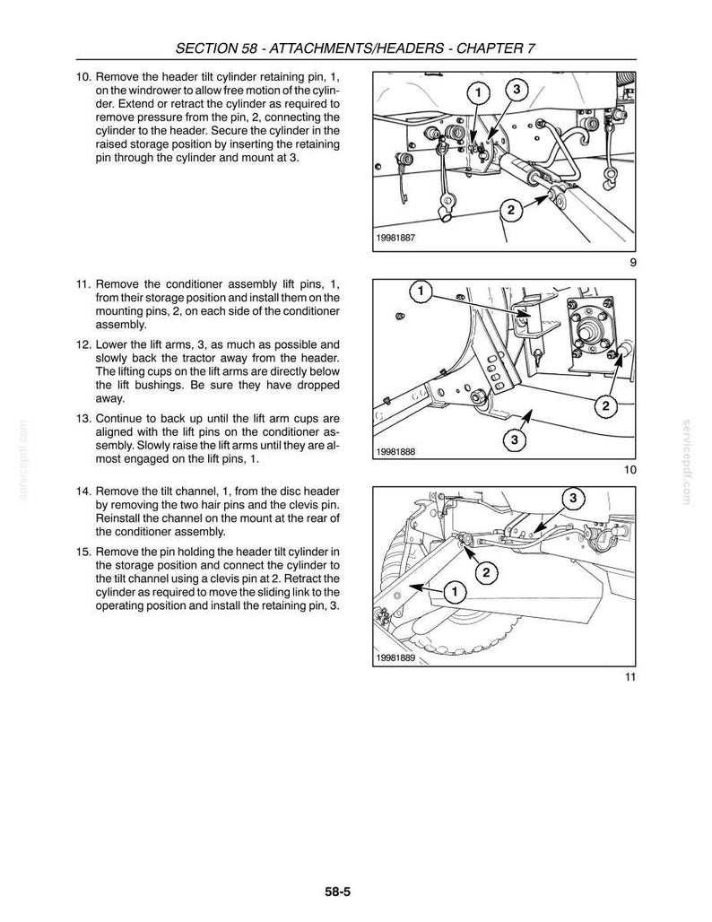 New Holland 2355, 2358 Disc Auger Header Service Repair Workshop Manual PDF | Instant PDF Download image 9