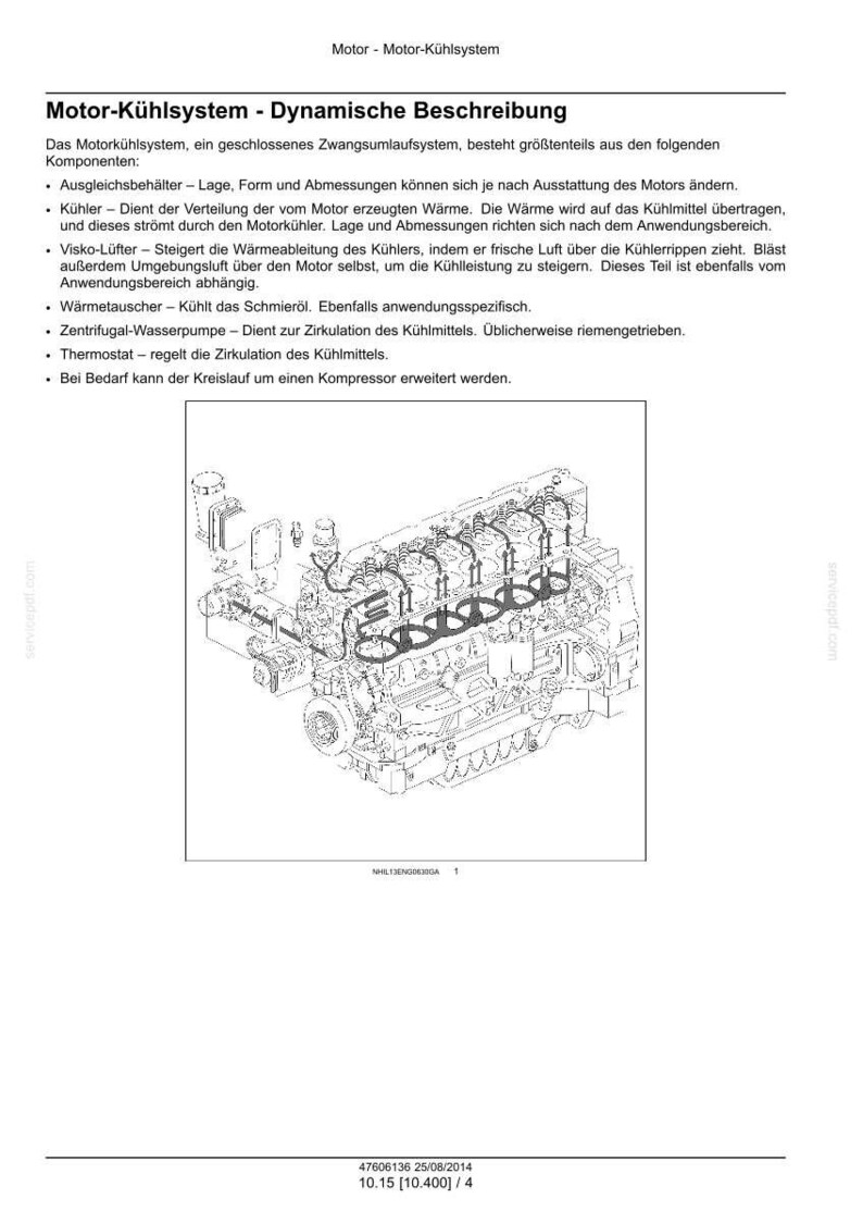 Steyr Nef Tier 4B ( final ) F4DFE413, F4DFE613, F4HFE413, F4HFE613 Motor Wartungsheft Reparatur Werkstattheft | PDF-Download Bild 9