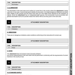 May include: A technical document titled "Hydraulic Shear" with sections on illumination, vibrations, and noise. The document includes text and numbered sections, with the CASE logo at the top.