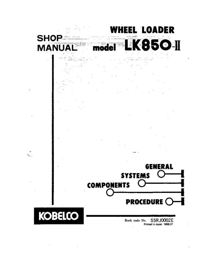Kobelco LK850-II Wheel Loader Service Repair Workshop Manual | Instant PDF Download image 2
