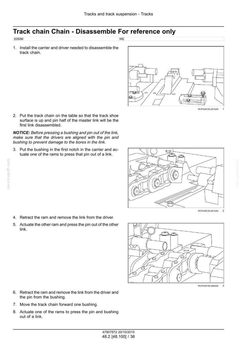 Case Construction 2050 M Steg IIIB Bandschaktare Servicemanual bild 5