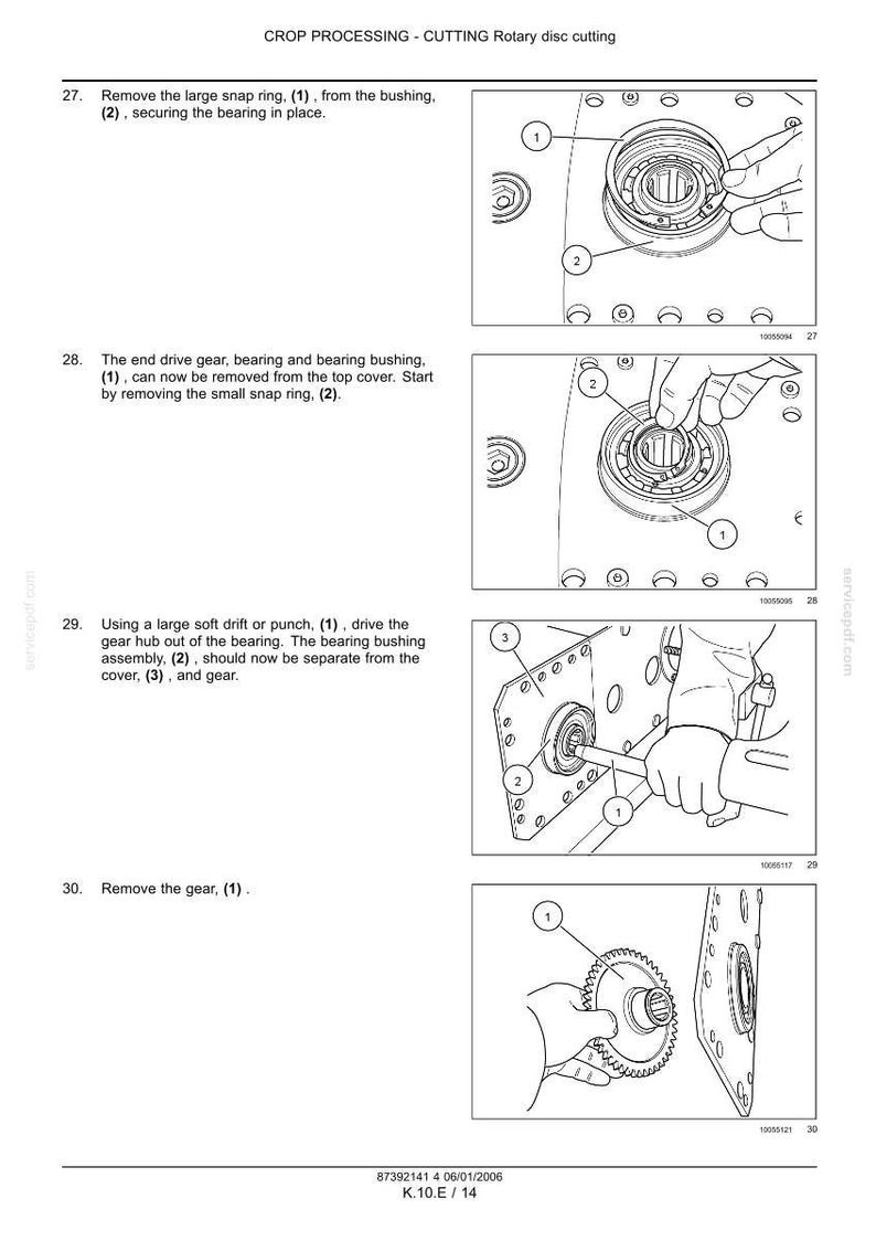 New Holland Hm234, HM235, HM236 Disc Mower Service Repair Workshop Manual | Instant PDF Download image 10