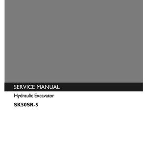 Manual de servicio y reparación para la excavadora hidráulica Kobelco SK50SR-5 / Descarga instantánea en PDF imagen 3