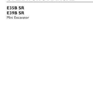 Manual de operación y mantenimiento de la miniexcavadora New Holland E35b Sr, E39B SR / Descarga instantánea en PDF imagen 3