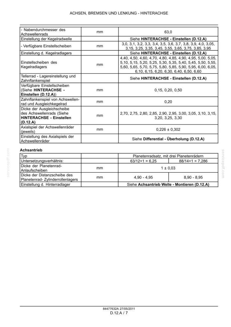 Steyr Cvt 6130, CVT 6145, CVT 6160 Traktor Wartungshandbuch Reparatur Werkstatthandbuch | PDF-Download image 10