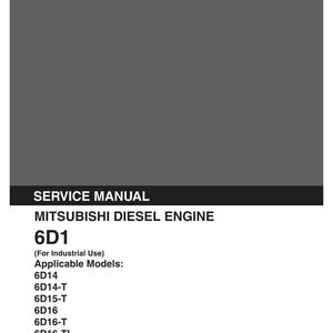 Mitsubishi 6d1, 6d14, 6d14-T, 6d15-T, 6d16, 6d16-T, 6D16-TL Diesel Engine Service Repair Workshop Manual | Instant PDF Download image 3