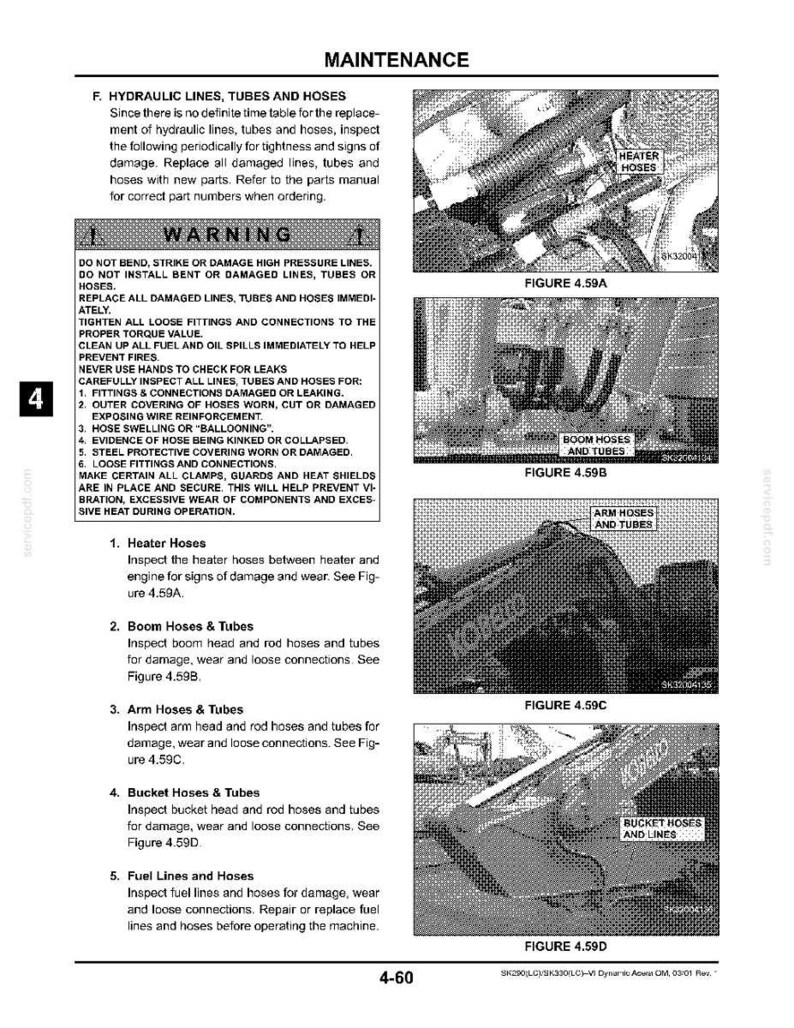Kobelco Sk290(Lc)-Vi, Sk330(LC)-VI Hydraulic Excavator Operator Owners Operation Manual | Instant PDF Download image 7