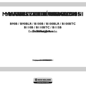 New Holland B90b, B90blr, B100b, B100blr, B100btc, B110b, B110BTC, B115B Backhoe Loader Service Repair Workshop Manual | PDF Download image 3