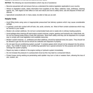May include: A document titled "INTRODUCTION" with text about ecology and the environment, including recommendations and helpful hints regarding the handling of oils, fuels, and other substances. The document is printed on white paper.