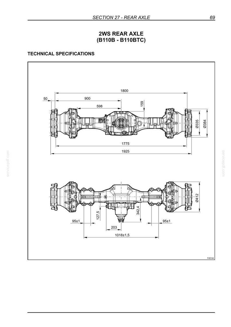 New Holland B90b, B90blr, B100b, B100blr, B100btc, B110b, B110BTC, B115B Backhoe Loader Service Repair Workshop Manual | PDF Download image 7