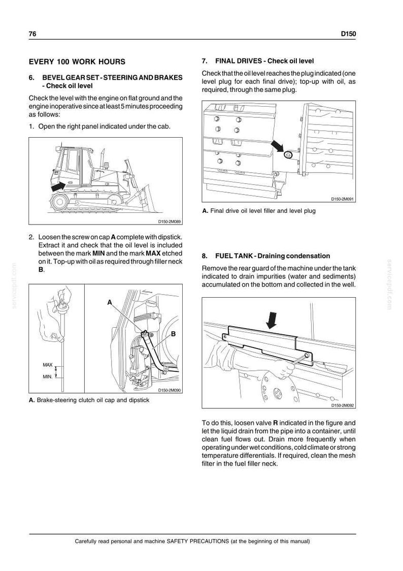 New Holland D150 Crawler Dozer Operator Owners Operation Manual | Instant PDF Download image 9