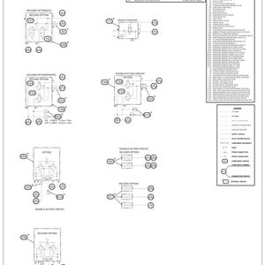 May include: A detailed hydraulic schematic for a CX210D LR excavator, with diagrams of circuits, valves, and components. Includes a legend and component key, with text labels and part numbers. The document is labeled 47961283EN - 2/2.