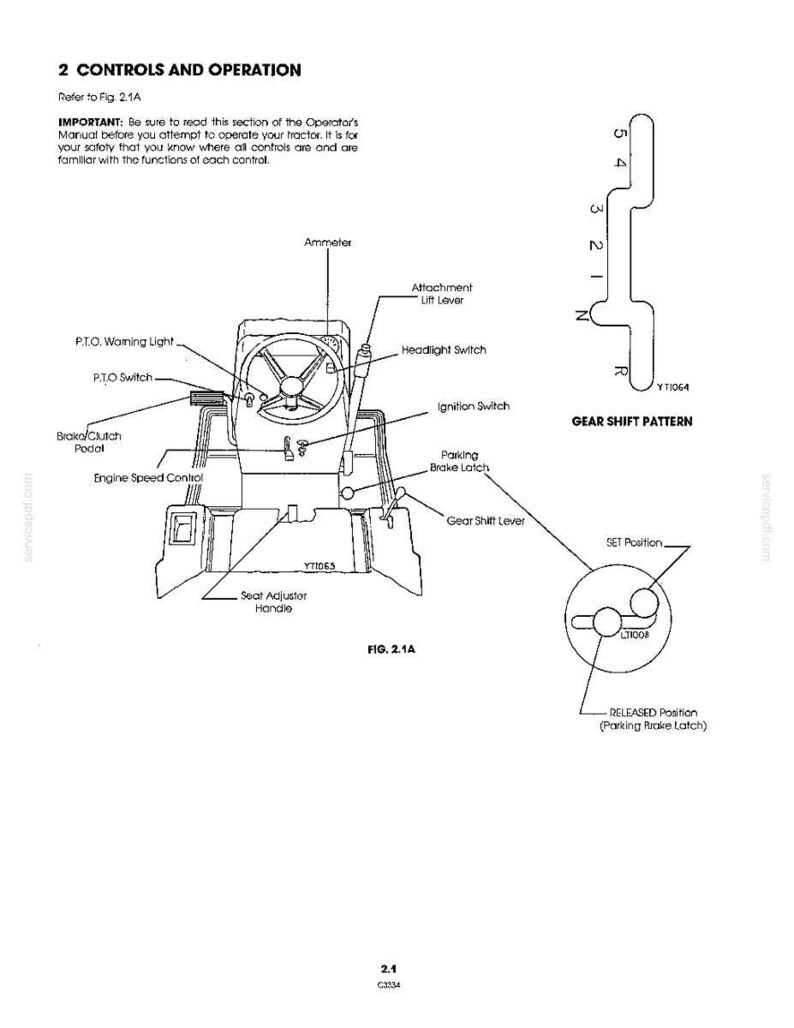 Ford LT12.5A Lawn Tractor Operator Owners Operation Manual | Instant PDF Download image 4